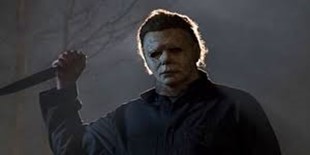 A shot from the movie Halloween