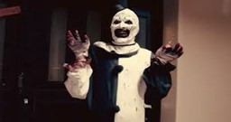 A shot from the movie Terrifier