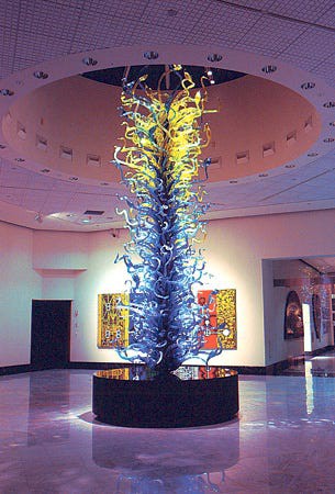 The magnificant Chihuly Tower art