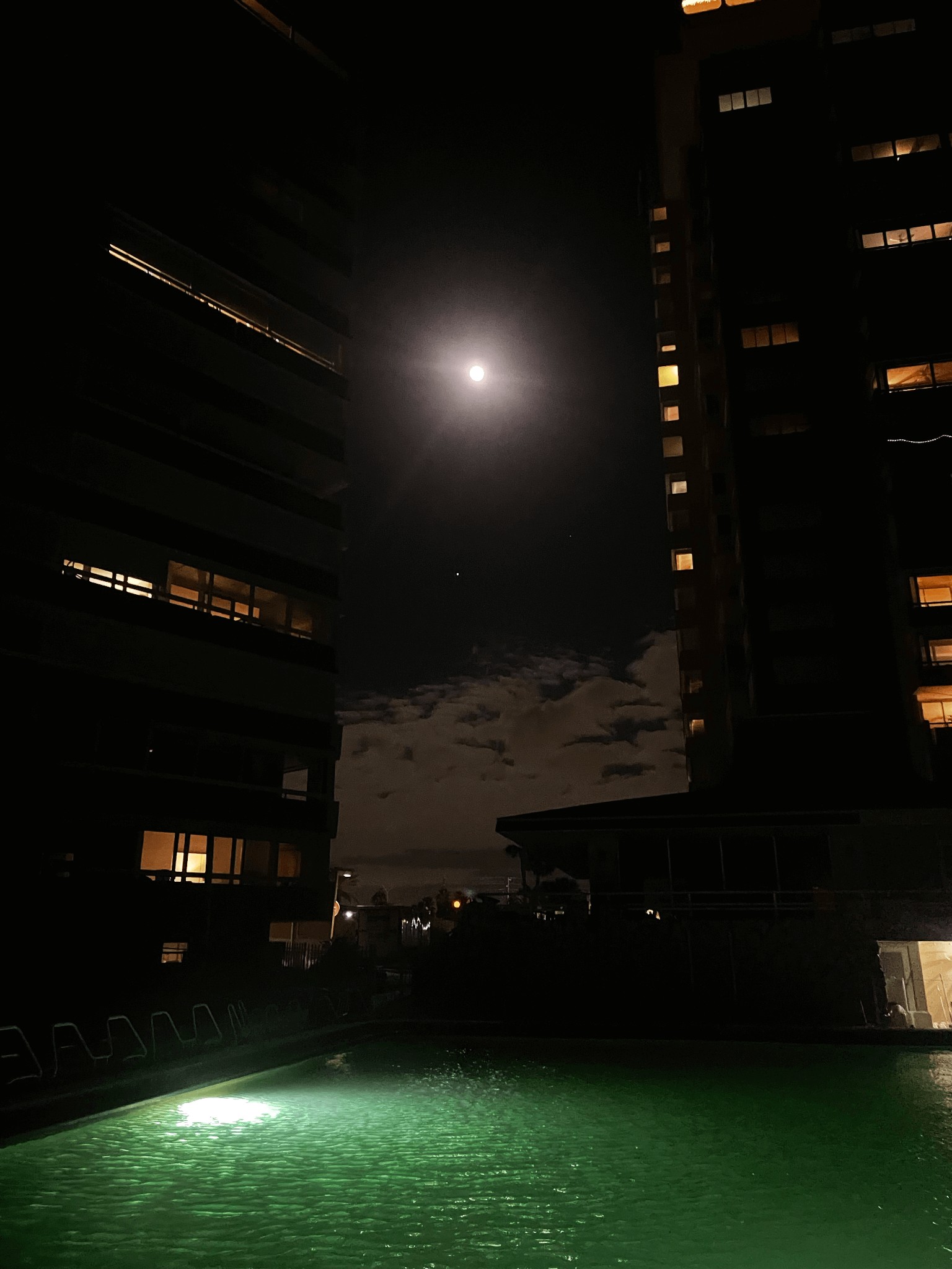 A picture at night